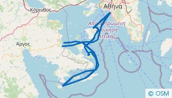 Szlak żeglarski w Zatoce Sarońskiej 