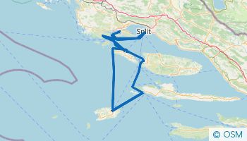 Siedmiodniowy szlak żeglarski ze Splitu