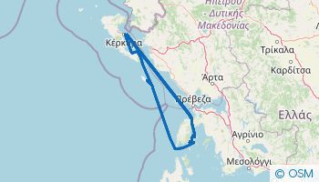 Szlak żeglarski z Korfu do Lefkady