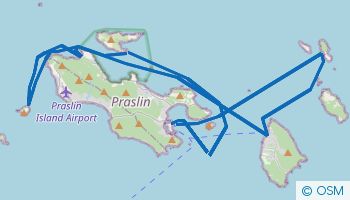 Szlak żeglarski wokół wysp Seszeli