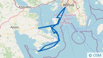 Navigation dans le Golfe Saronique 